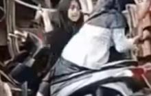 Ternyata Begini Ekstremnya Jalanan yang Bikin Pemotor Wanita Nyangkut di Atap Rumah Warga