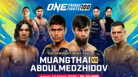 Tonton siaran langsung ONE Championship: ONE Friday Fights 100 di Vidio. Jangan sampai ketinggalan pertandingan beladiri ONE Championship: ONE Friday Fights 100 pekan ini hanya di layanan OTT Vidio. (sum. doc. vidio.com)