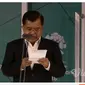 Wakil Presiden Jusuf Kalla memberi sambutan dalam penutupan Asian Games 2018 di GBK, Jakarta, Minggu (2/9). (Vidio.com)