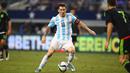 Timnas Argentina yang dihuni pemain top Dunia, Lionel Messi berada pada peringkat ke-2 Dunia FIFA. (Ronald Martinez/Getty Images/AFP)