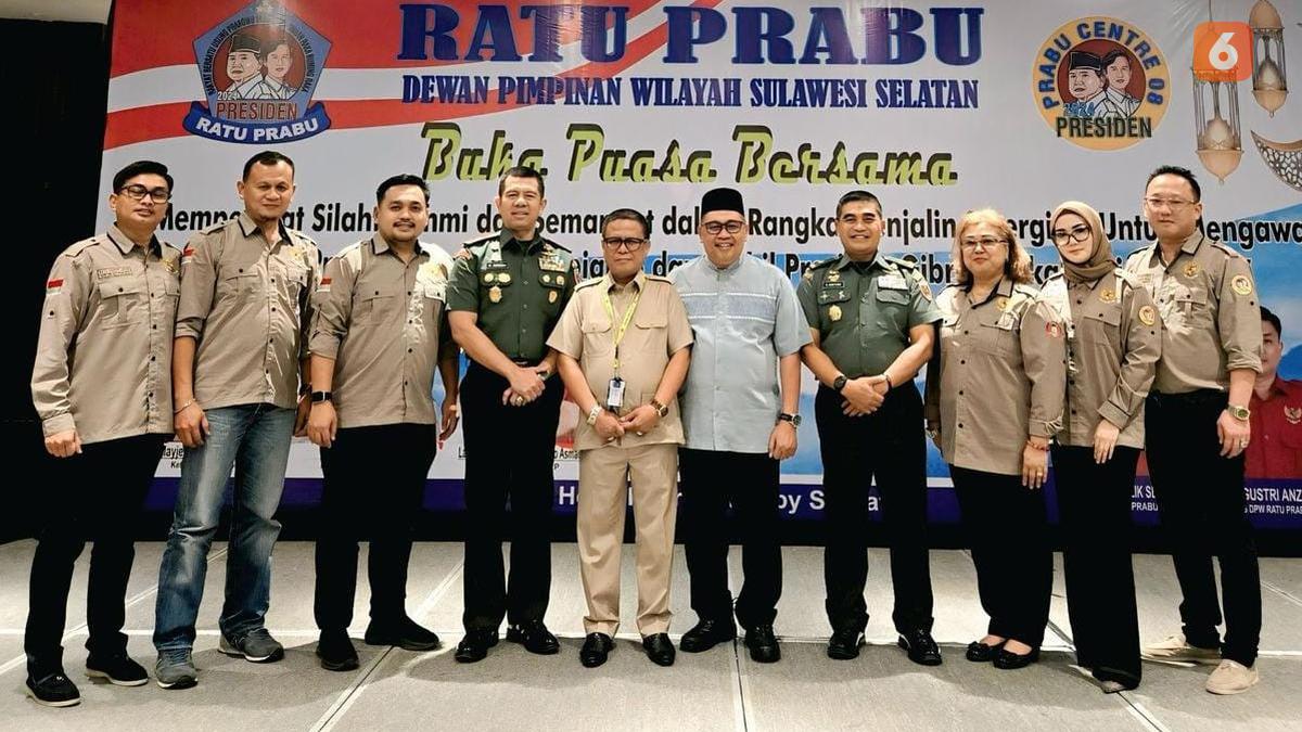 Kawal Program Prabowo, Prabu Center 08 dan Ratu Prabu Gelar Buka Puasa Bersama di Makassar