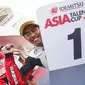 Pembalap Astra Honda Racing Team (AHRT), Afridza Munandar berhasil jadi juara di race 2 Asia Talent Cup (dok: AHRT)