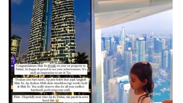 unggahan rumah Siti Nurhalizah di Dubai