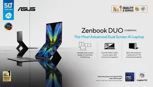 Laptop Core Ultra Terbaru untuk Performa Tinggi dan Fitur AI, ASUS Zenbook Duo (UX8407AA) Punya Dua Layar
