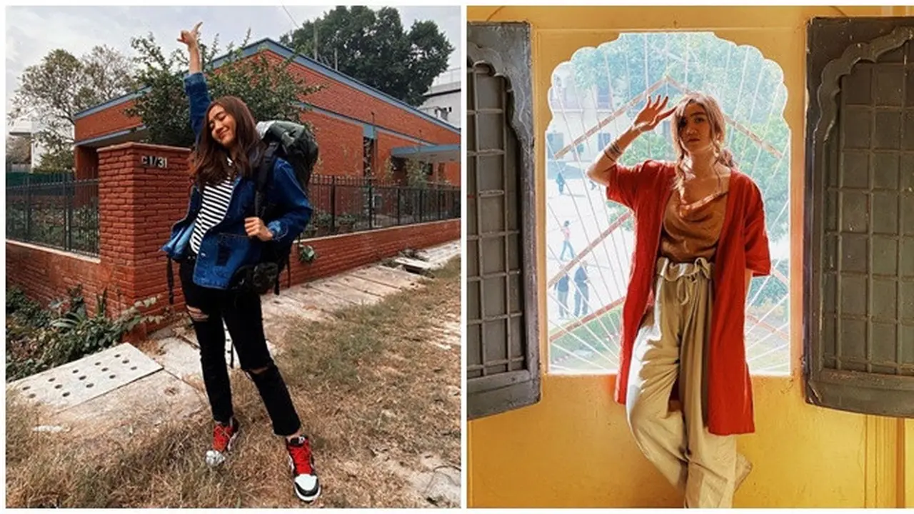 Potret Febby Rastanty Liburan ala Backpacker di India