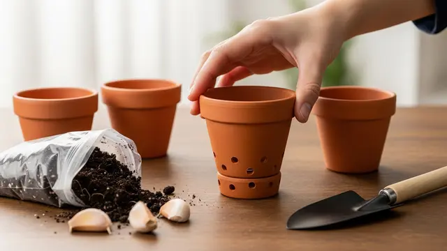 Cara Tanam Bawang Putih dalam Pot Kecil Anti Busuk Akar/Gemini AI
