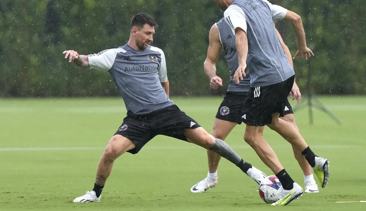 Inter Miami vs Cruz Azul akan berlangsung di DRV PNK Stadium, Fort Lauderdale, pada hari Sabtu, 22 Juli 2023. Kick-off pukul 07.00 WIB. (AP Photo/Lynne Sladky)