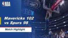 Berita Video Highlights NBA 2019-2020, Dallas Mavericks Vs San Antonio Spurs 102-98