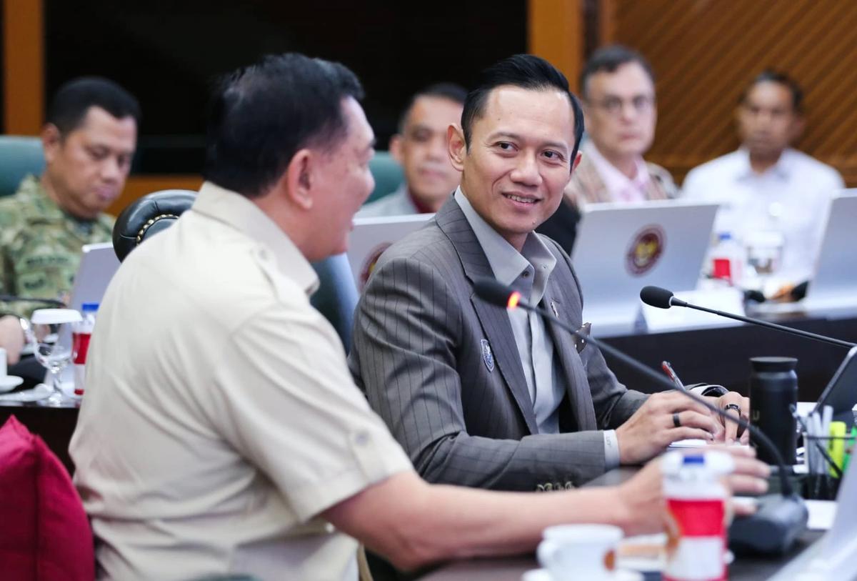 FOTO: AHY dan Menhan Perkuat Sinergi Infrastruktur dan Pertahanan