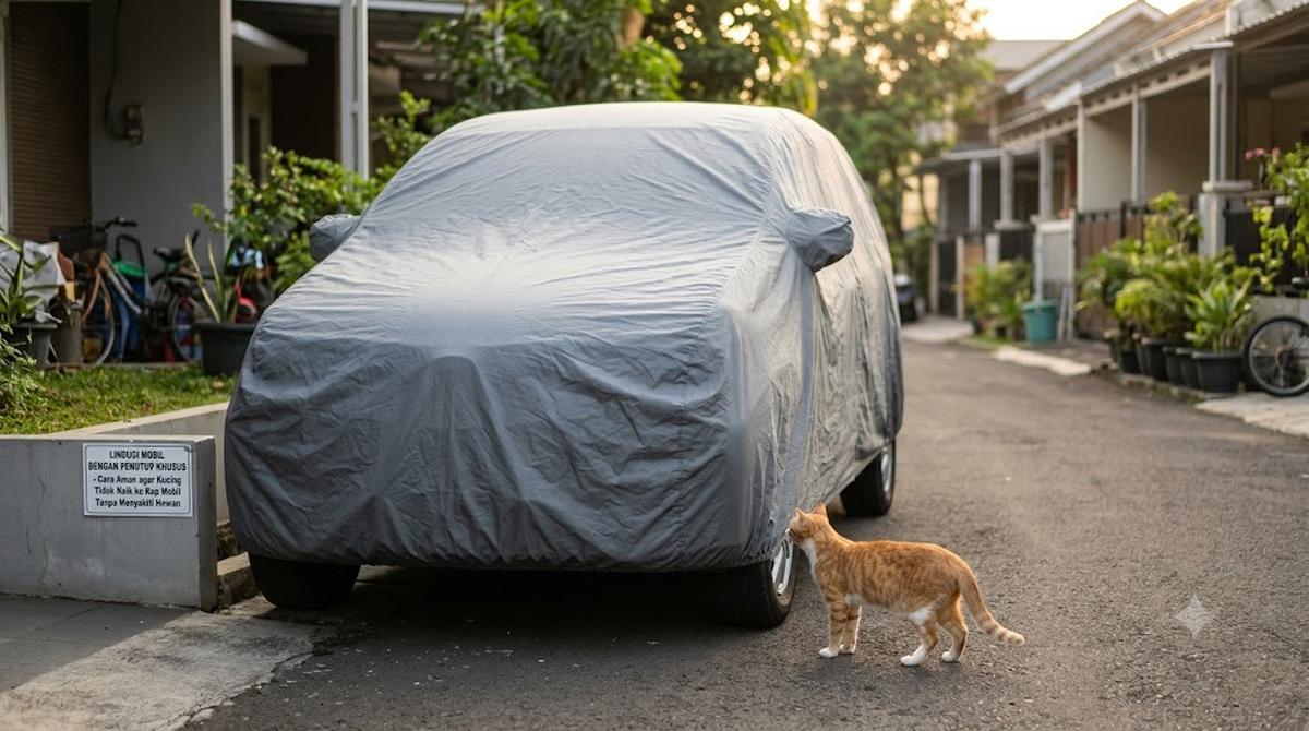 Cara agar Kucing Tidak Naik ke Kap Mobil/AI Generated