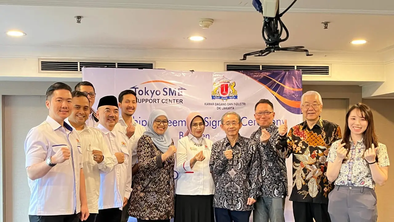 Kamar Dagang dan Industri DKI Jakarta (KADIN DKI Jakarta), yang diwakili oleh Ketua Umumnya Diana Dewi, dan Tokyo Metropolitan Smalland Medium Enterprise Support Center (Tokyo SME) yang diwakili oleh Presiden dan CEO Mitsuru Nakanishi, telah menandatangan