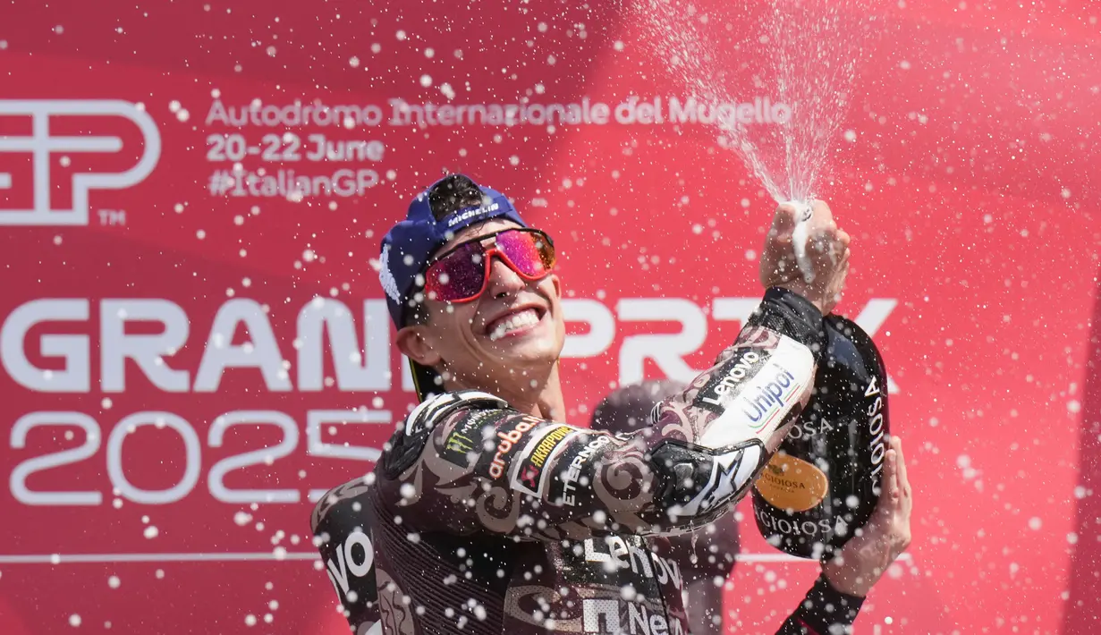 Ini adalah kemenangan ke -93 Marquez selama karirnya di Grand Prix. (Foto AP/Antonio Calann)