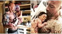 6 Editan Foto Kevin Hart Jadi Bayi The Rock ini Kocak Banget