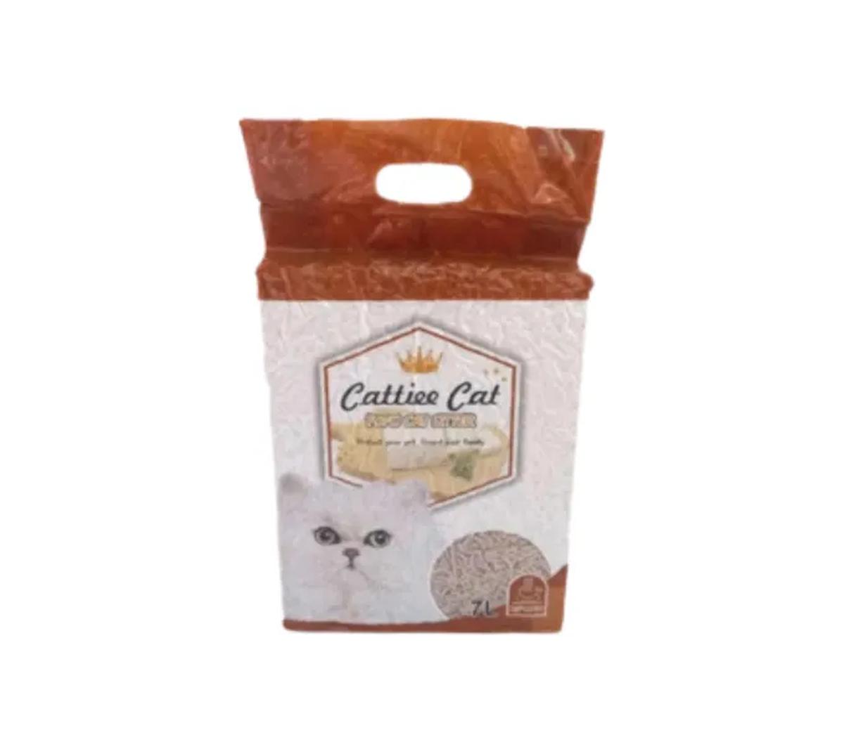 6. Cattie Cat Tofu Cat Litter (7 liter) - Rp57.000

Varian aroma yang ditawarkan adalah cappuccino, chocolate, green tea, cotton candy, vanilla ice cream.