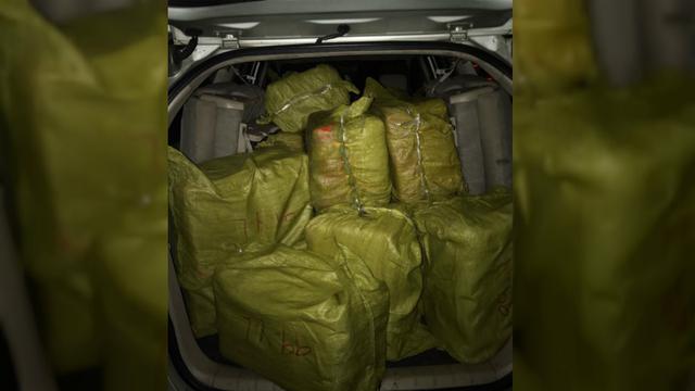 Barang bukti penyeludupan sabu seberat 1 ton yang digagalkan polisi di Anyer, Banten.