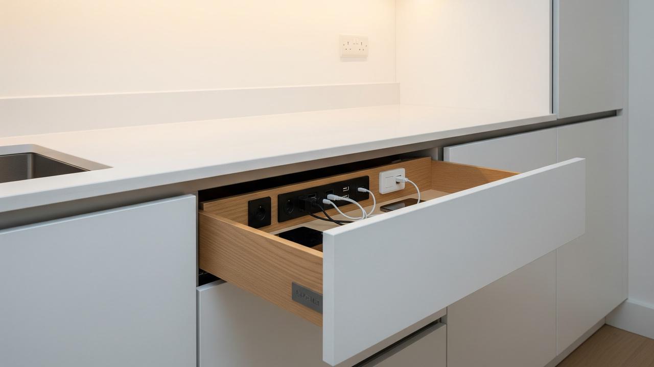 Hidden Charging Drawer untuk Gadget
