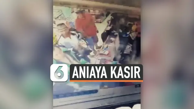 VIDEO: Heboh Driver Ojol Aniaya Kasir Minimarket