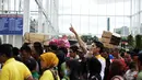 Jelang liburan, lonjakan penumpang di Stasiun Senen, Jakarta, sudah mulai terlihat. Foto diambil pada Senin (29/12/2014). (Liputan6.com/Faizal Fanani)