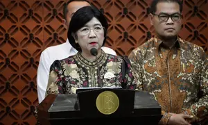 Deputi Gubernur Senior Bank Indonesia (BI) Destry Damayanti menjadi Pjs Gubernur BI, Senin, (27/7/2026) (Foto: Bank Indonesia)
