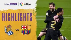 Berita Video Melihat Pesta Gol Barcelona ke Gawang Real Sociedad di Liga Spanyol Pekan 28 (22/3/2021)
