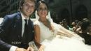 Pasangan baru menikah, Ivan Rakitic asal Barcelona dan Raquel Mauri. (Instagram)