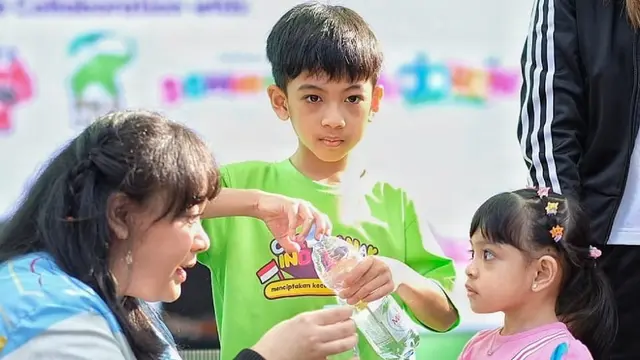 Acara Hari Anak Nasional 2023 di Kota Solo bersama Le Minerale