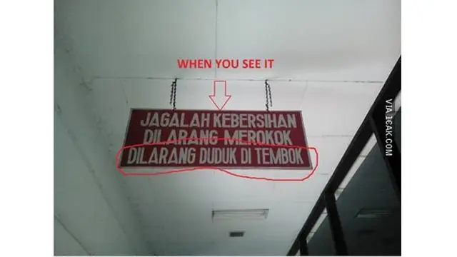 6 Tulisan Jaga Kebersihan Ini Bikin Geleng Kepala
