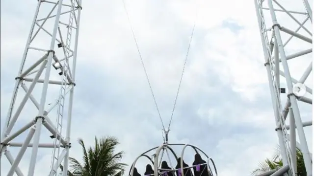 Wahana Ekstrem G-Swing Jadi Destinasi Favorit di Canggu Bali