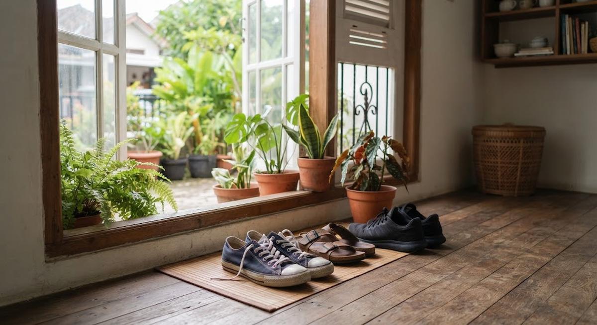 Cara menyimpan sepatu di lemari agar tidak bau dan tetap segar meski jarang dipakai, yakni dengan memastikan sepatu kering sebelum disimpan