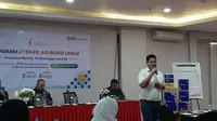 PT BRI Asuransi Indonesia mengajak para pelaku usaha ultra mikro mengenal manfaat asuransi kerugian di Grand Safran Hotel Pangkalpinang, Bangka Belitung, Selasa (11/2/2025). (BRINS)