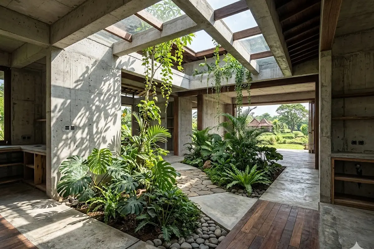 Inspirasi Rumah Desa Unfinished Look yang Justru Terlihat Elegan
