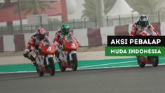 Pebalap muda Indonesia, Mario Suryo Aji dan Afridza Munandar meraih hasil positif pada balapan pertama seri pembuka Asia Talent Cup 2018 di Sirkuit Losail, Qatar.