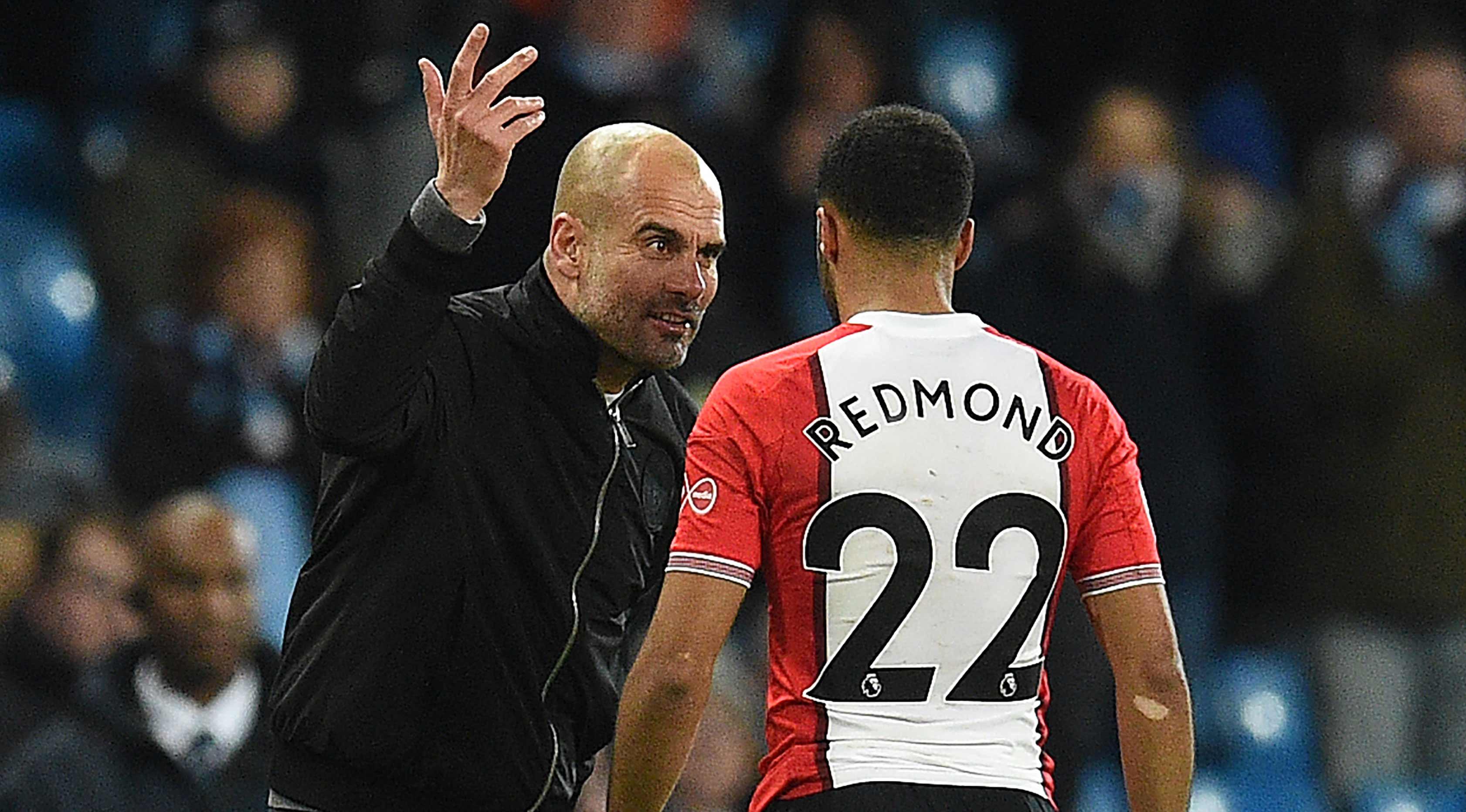 Pelatih Manchester City, Pep Guardiola (AFP Photo/Oli Scarff)