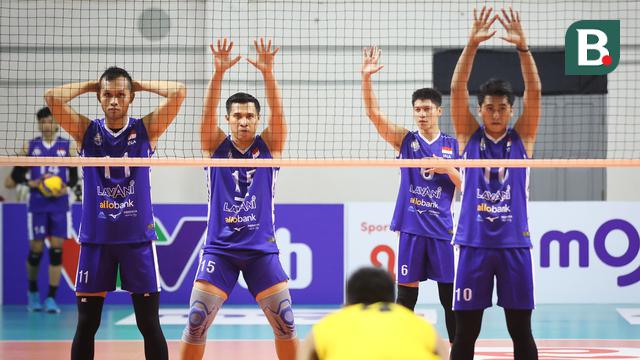 Foto: Ketangguhan Tim voli Indonesia saat Lumat Vietnam di SEA VLeague 2023