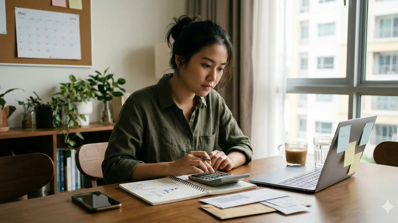 Reset Keuangan Setelah Lebaran (Foto: Gemini AI)