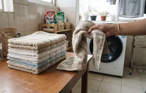 Cara Mengatasi Handuk yang Kaku dengan Bahan Dapur, Kembali Lembut