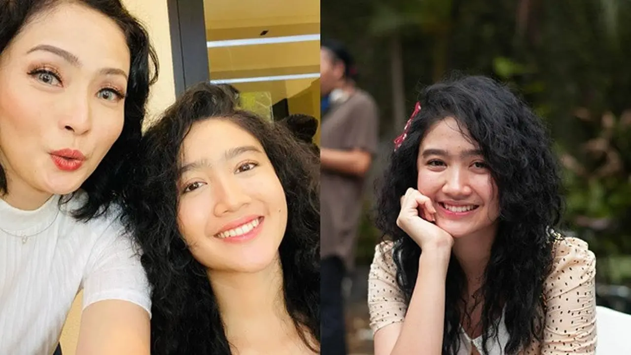 6 Potret Febby Rastanty dengan Gaya Rambut Keriting Ala Tahun 80-an