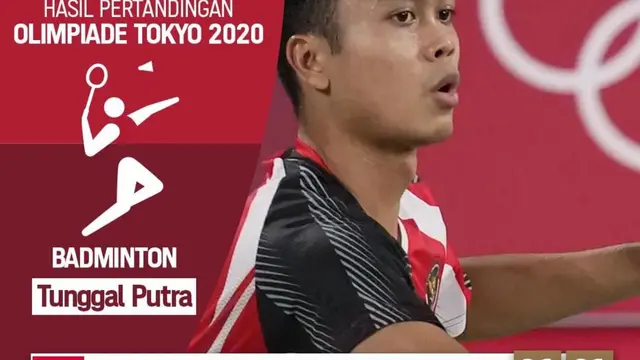 Perjalanan Atlet Kebanggan Tanah Air Anthony Ginting di Olimpiade Tokyo 2020 Berjalan Mulus hingga Tembus 16 Besar