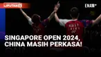 Singapore Open 2024 telah berakhir pada Minggu (2/6/2024). China menunjukkan dominasi kuatnya dengan meraih kemenangan di empat dari lima nomor yang dipertandingkan, yakni ganda putri, tunggal putra, ganda campuran, dan ganda putra.