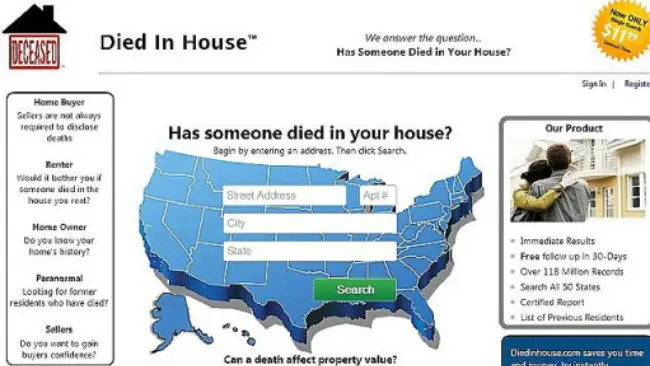 Situs web itu disebut-sebut memberikan informasi nyata tentang pembunuhan berganda di sebuah rumah. (Sumber Died in House)