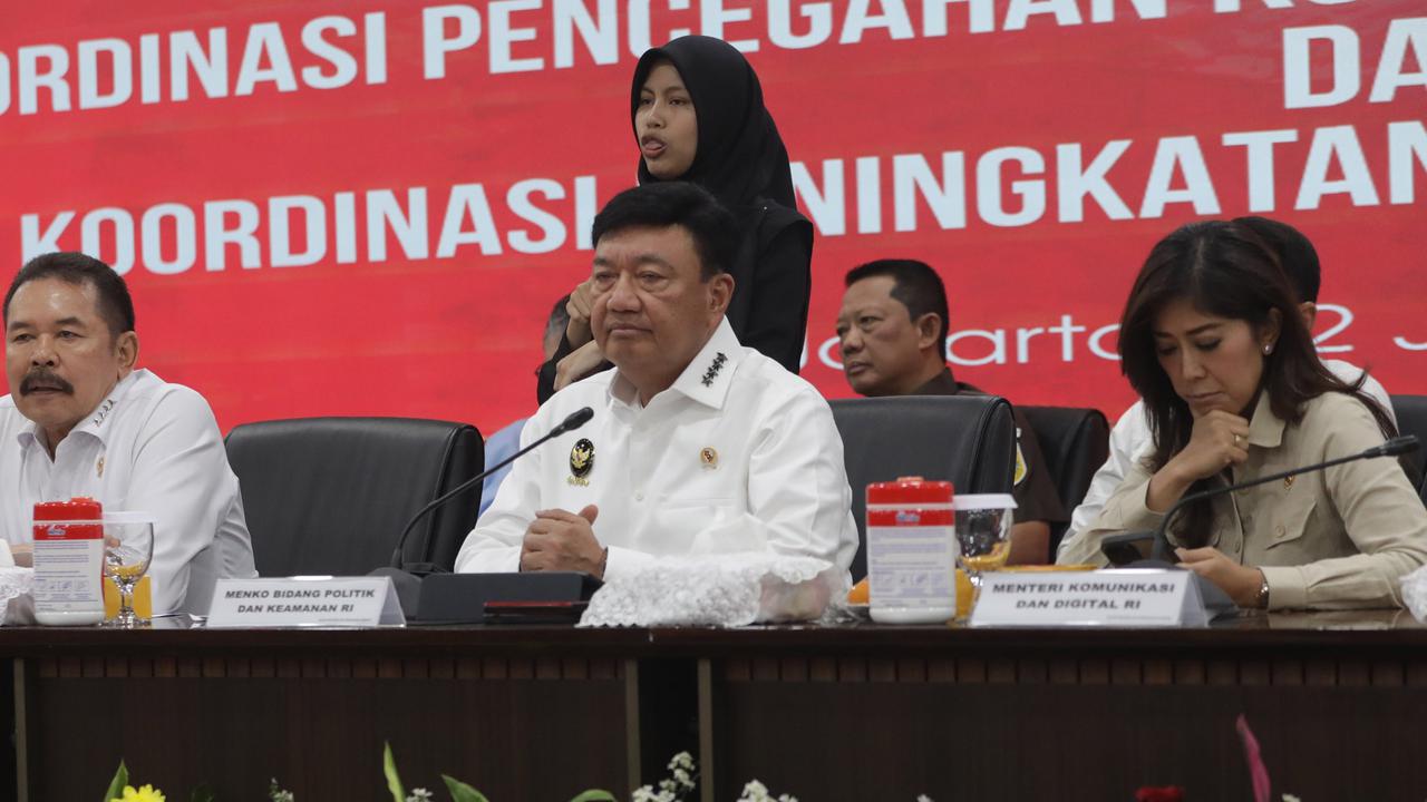 FOTO: Menko Polkam Paparkan Gebrakan Desk Pencegahan Korupsi, Berhasil Selamatkan Uang Negara Rp6,7 Triliun