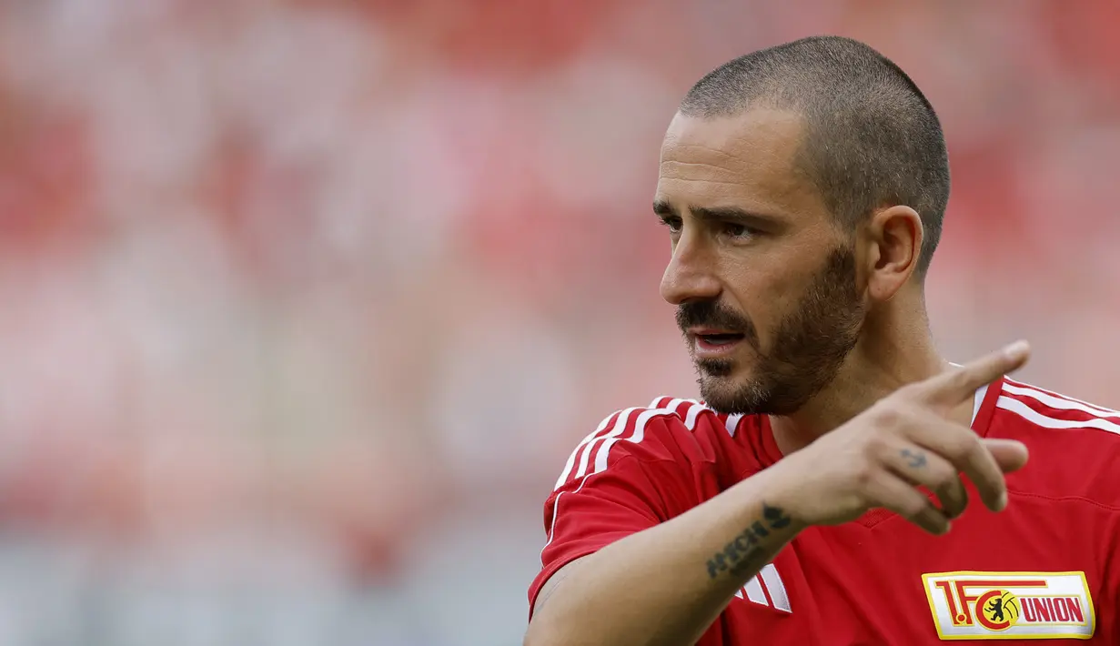 Leonardo Bonucci telah memenangkan gelar Serie A selama bermain di Juventus. Mantan kapten timnas Italia itu punya koleksi sembilan scudetto. Pada Mei 2024, Bonucci mengumumkan pensiun dari lapangan hijau. (Odd ANDERSEN / AFP)