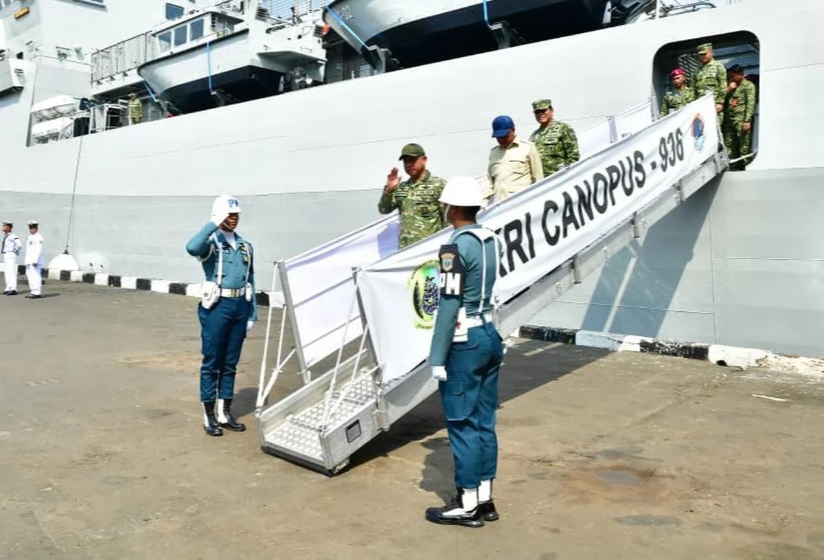 FOTO: KRI Canopus Resmi Perkuat Pemetaan Laut dan Pertahanan Maritim Indonesia
