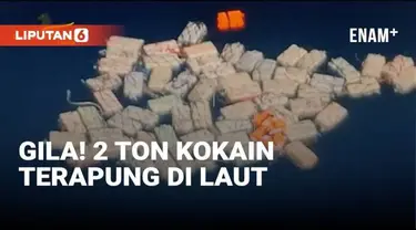 Narkoba jenis kokain seberat 2.000 kilogram atau 2 ton ditemukan terapung di tengah lautan. Kokain dibungkus rapat di dalam paket yang tahan air.