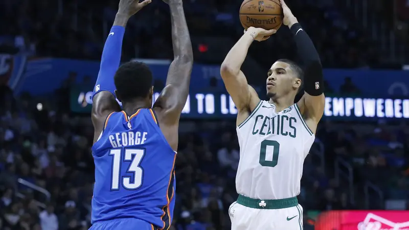 Jayson Tatum jadi bintang kemenangan Celtics atas Thunder (AP)