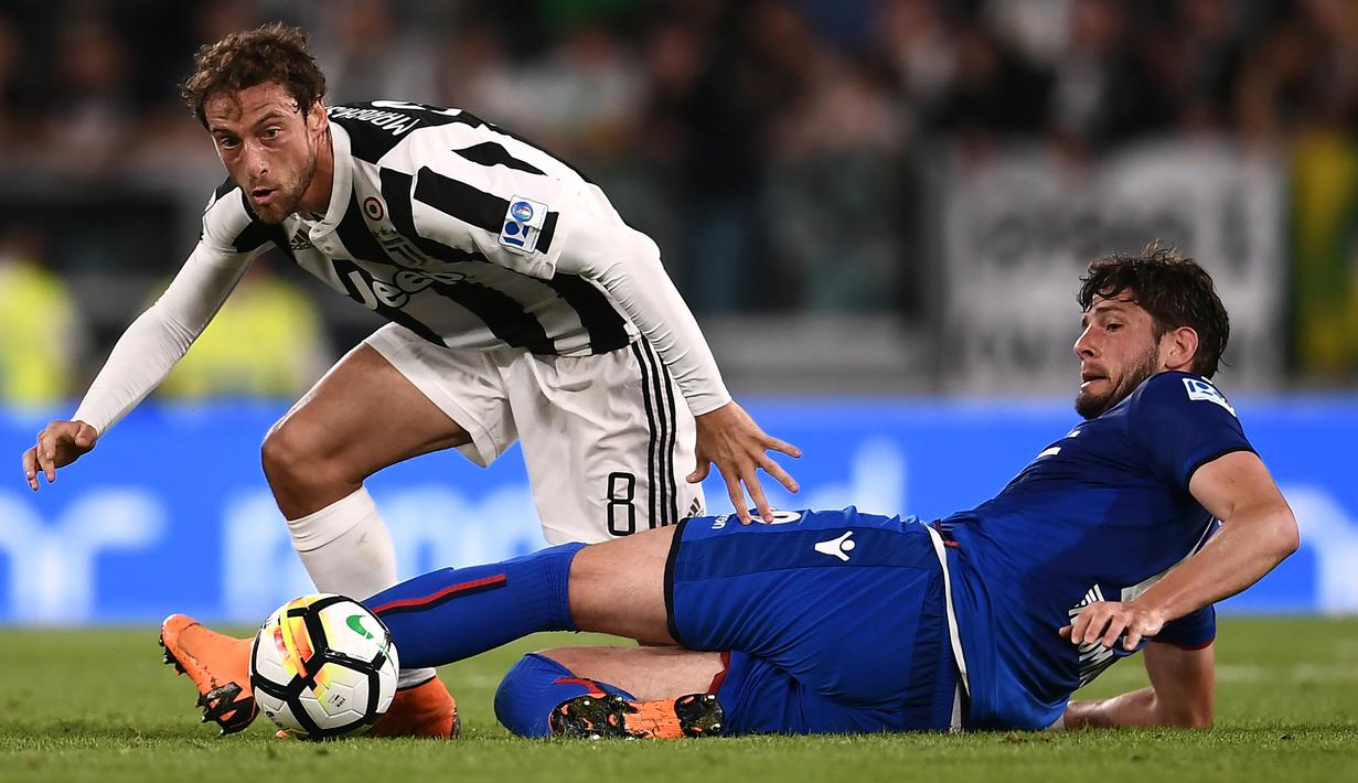 3. Claudio Marchisio - Cedera membuat Marchisio dan Juventus sepakat untuk mengakhiri kontrak pada musim 2017-18. Marchisio bergabung ke Zenit St. Petersburg pada September 2018 dan kembali memutus kontraknya setelah satu musim. (AFP/Marco Bertorello)