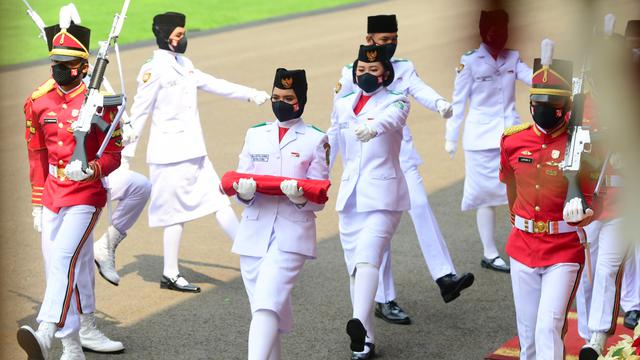 Momen Peringatan HUT ke-76 RI di Istana Merdeka