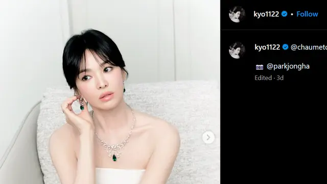 Song Hyo Kyo untuk Chaumet. (Instgaram/ kyo1122)