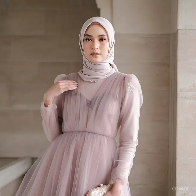 Princess Style Dress dengan Bahan Tule