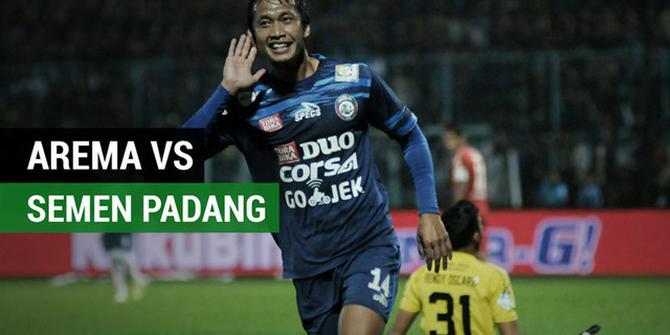 VIDEO: Highlights Liga 1 2017, Arema Vs Semen Padang 5-3